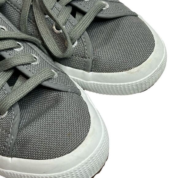 Superga gray classic canvas low top sneakers size 7 - Picture 16 of 16